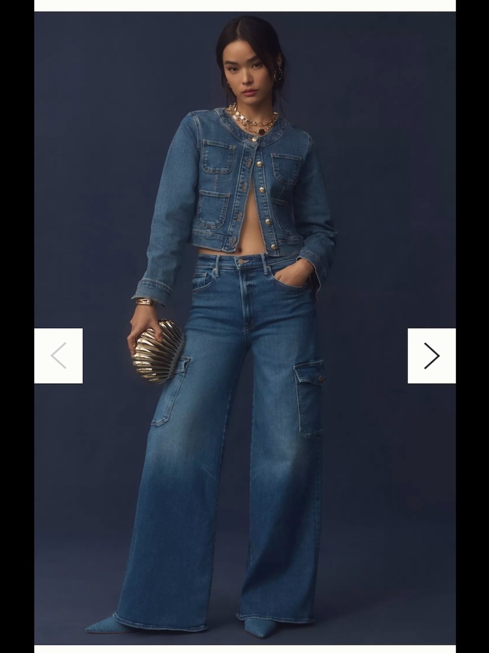 Mother The Undercover Cargo Sneak Jeans Opposites Attract